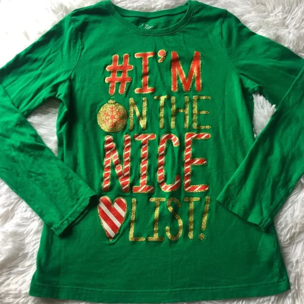 THE CHILDREN'S PLACE • I’m On The Nice List Christmas Tee